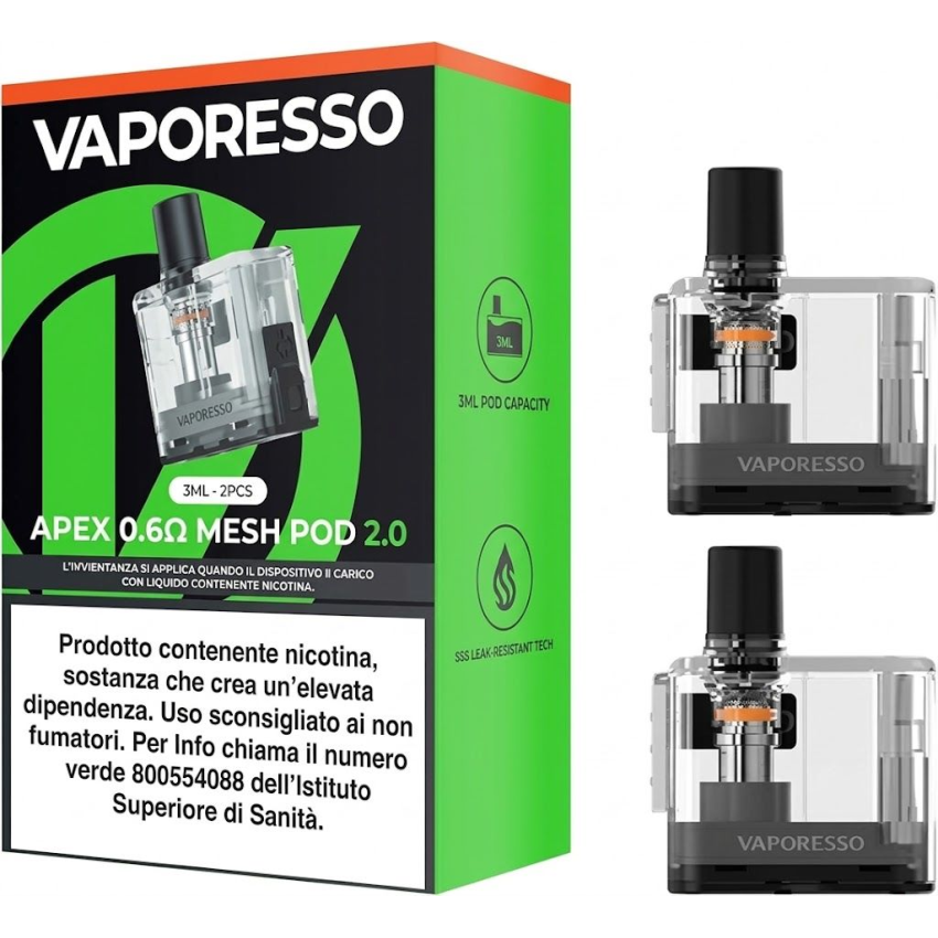 Ricambio Pod Vaporesso Apex 0.60ohm 5ml 2pz